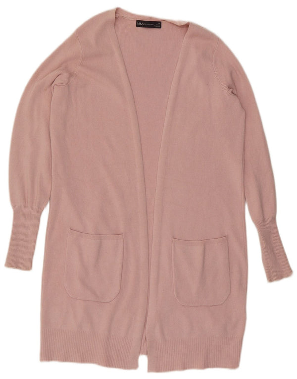 Pulover cardigan cu paragate supradimensionat pentru femei Marks & Spencer UK 6 XS roz
