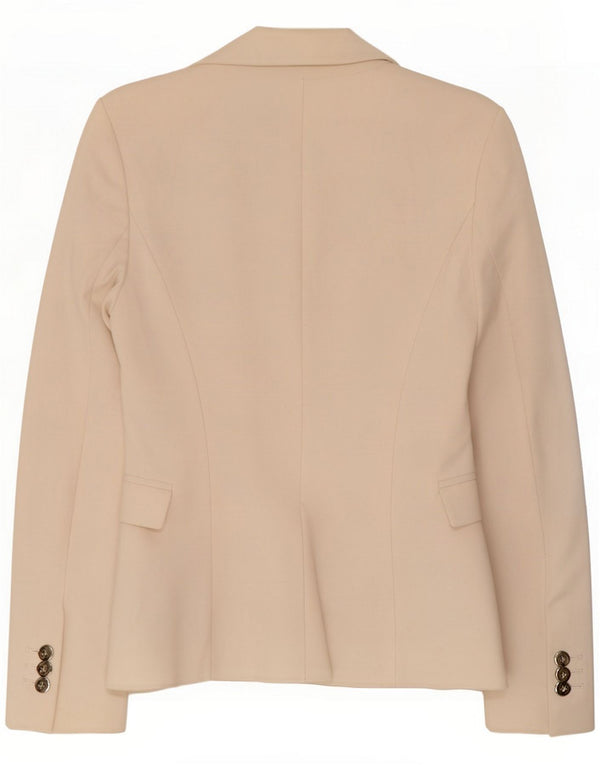 Sacou Blazer pentru femei cu 1 buton Zara UK 6 XS Off White