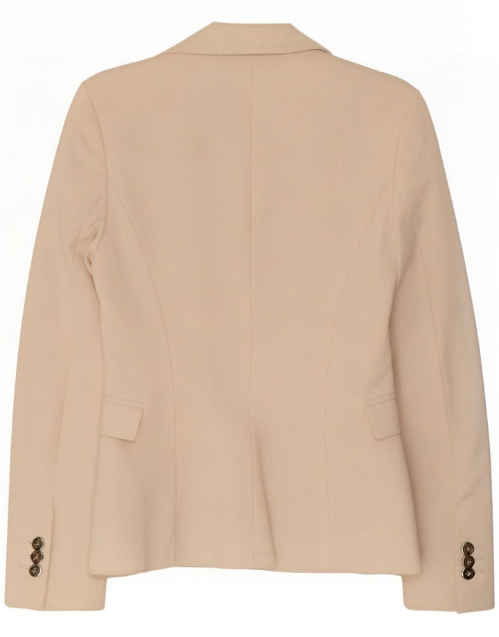Sacou Blazer pentru femei cu 1 buton Zara UK 6 XS Off White