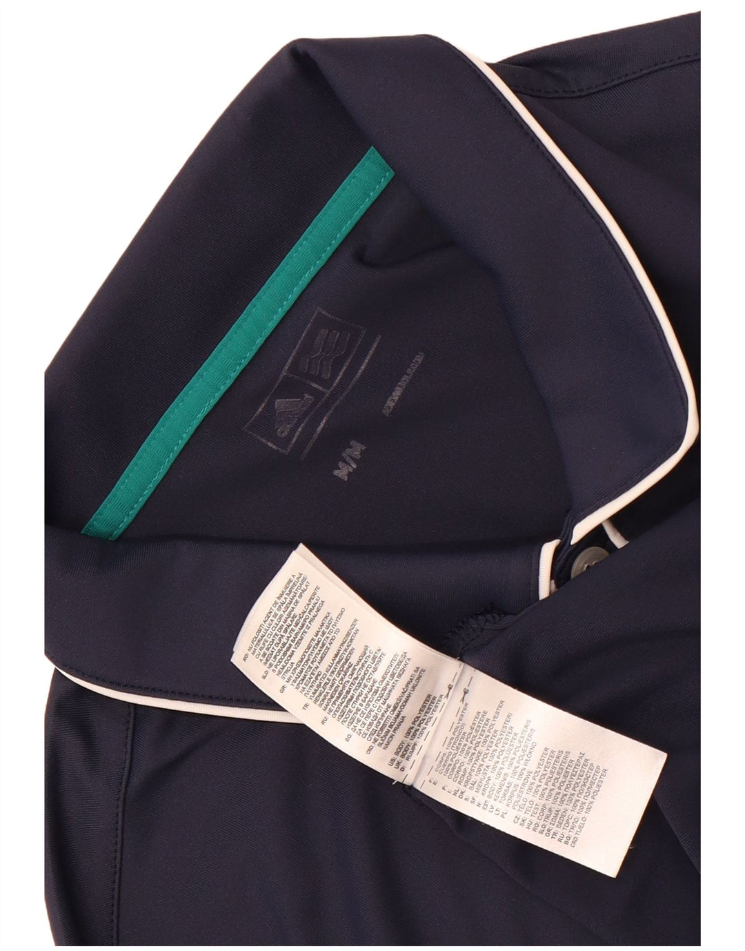 Tricou polo Adidas pentru bărbați, poliester mediu bleumarin