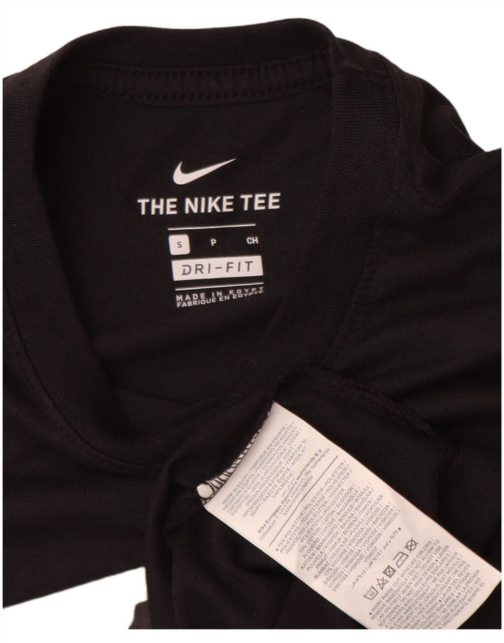 Tricou grafic Nike Dri Fit pentru bărbați Top mic poliester negru