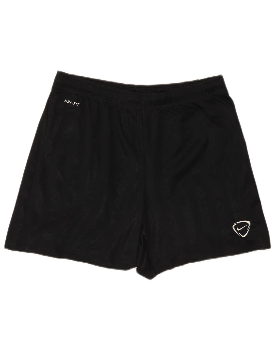 Pantaloni scurți sport Nike Dri Fit pentru bărbați, poliester cu dungi medii, negre
