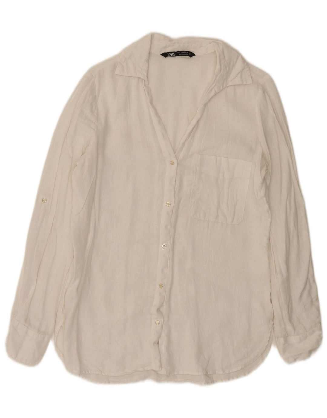 Cămașă pentru femei Zara UK 10 Small White