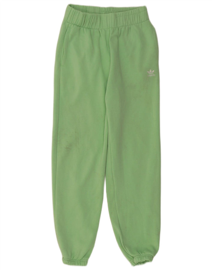 Pantaloni de trening pentru femei ADIDAS Joggeri UK 12 Bumbac verde mediu