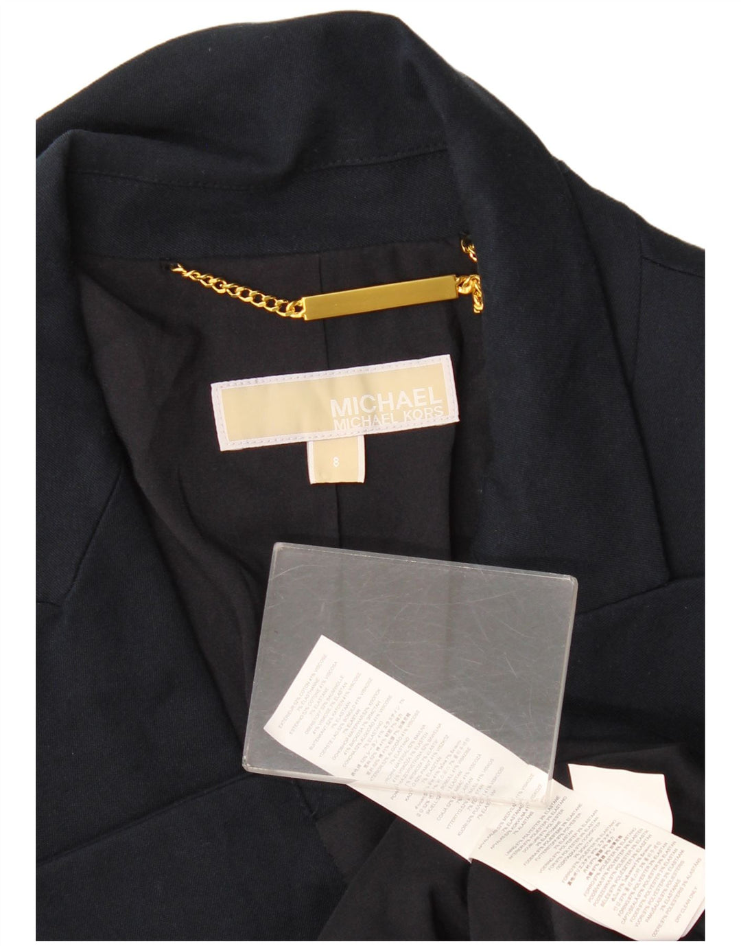 Jachetă pentru femei MICHAEL KORS Blazer dublu piept US 8 Medium Bleumarin