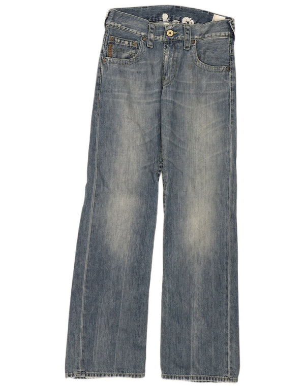 Blugi pentru femei Armani cu picioare largi W29 L32 Bumbac albastru