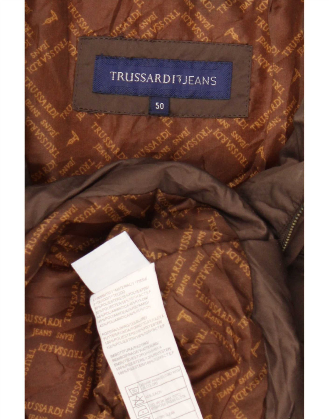 Jachetă căptușită pentru femei Trussardi Jeans IT 50 XL Maro Poliester