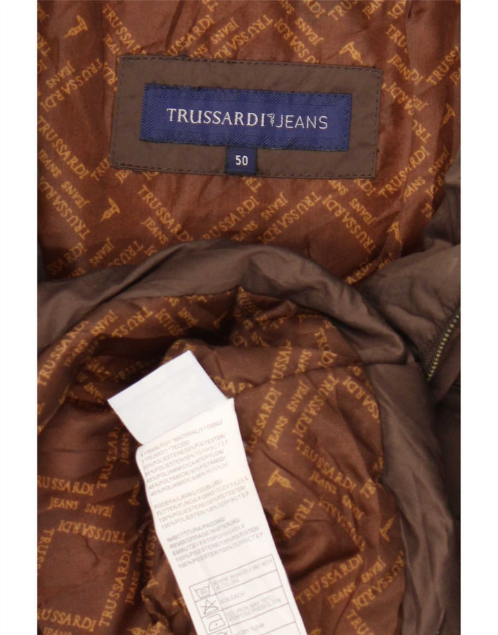 Jachetă căptușită pentru femei Trussardi Jeans IT 50 XL Maro Poliester