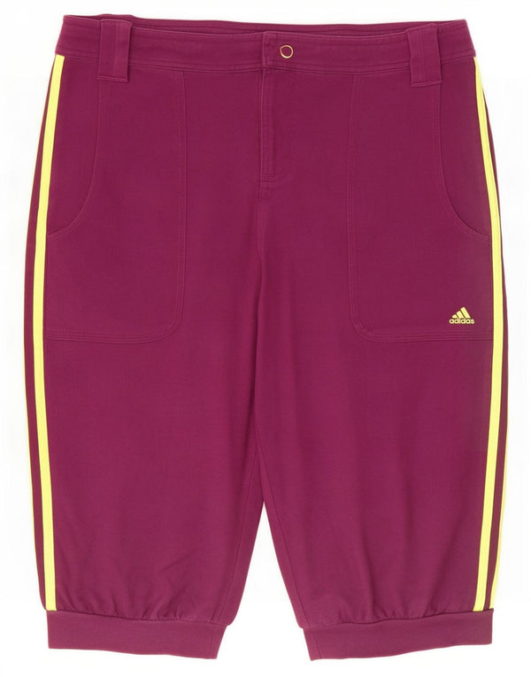 Bermude pentru femei Adidas UK 16 Large W32 Purple Bumbac