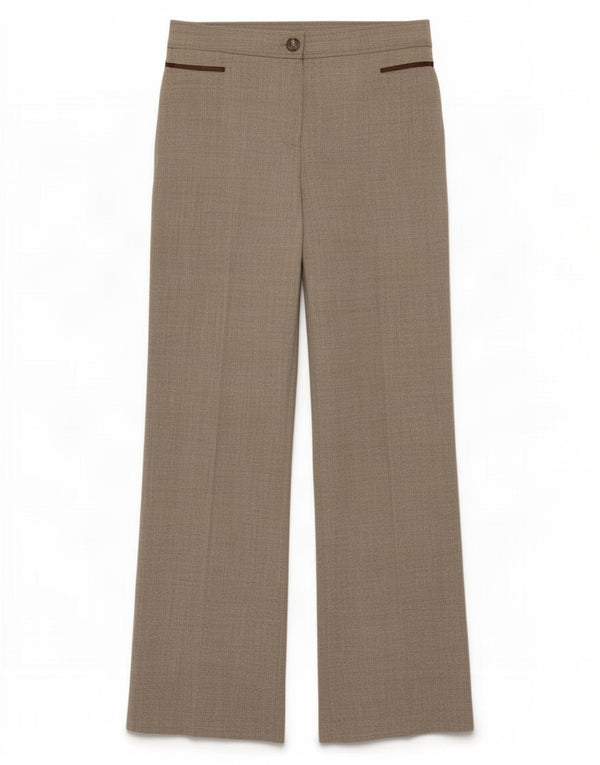 Marks & Spencer Pantaloni casual pentru femei cu picioare largi UK 10 Small W28 L30 Gri
