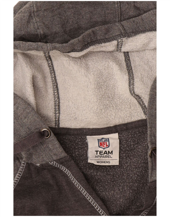 Pulover cu glugă NFL Carolina Panthers pentru femei UK 14 Medium Gri Colorblock