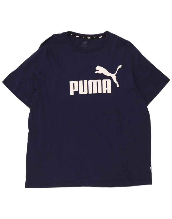 Tricou grafic PUMA pentru bărbați Top 2XL bleumarin