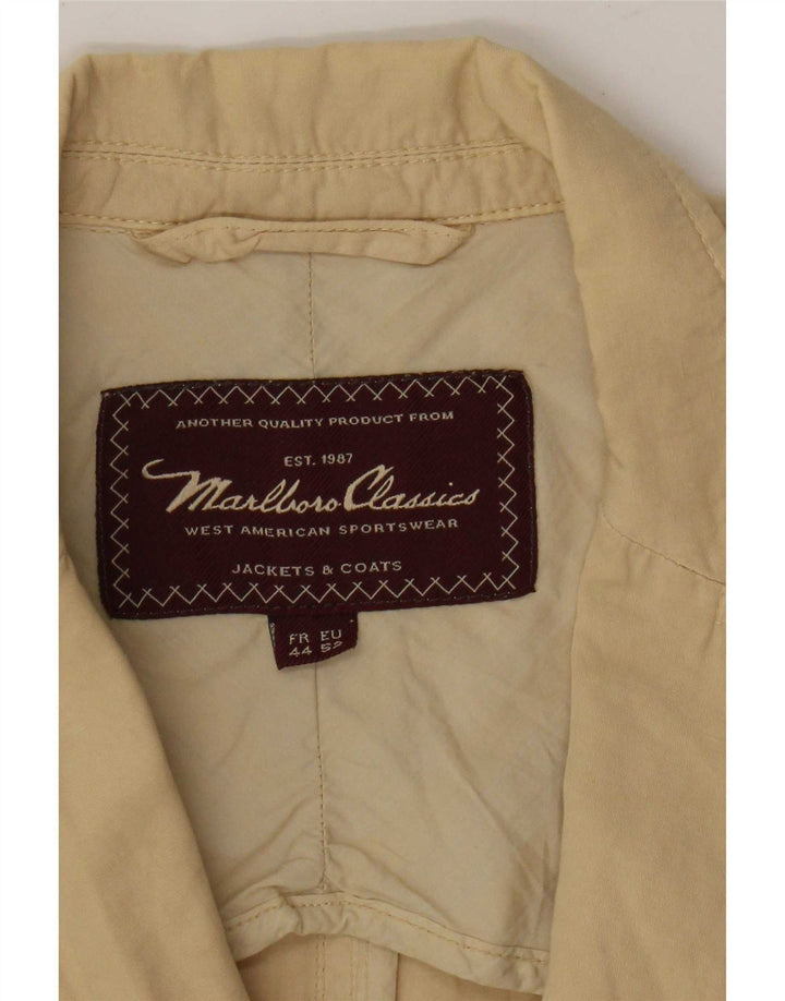 Jachetă pentru bărbați Marlboro Classics cu 3 nasturi EU 52 XL bumbac bej
