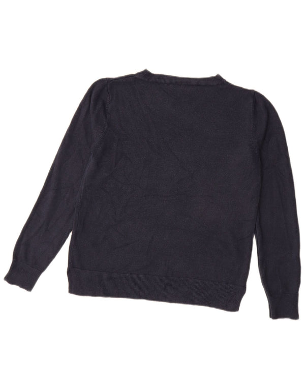 Pulover pentru femei Marks & Spencer cu decolteu triplu UK 12 Medium Bleumarin