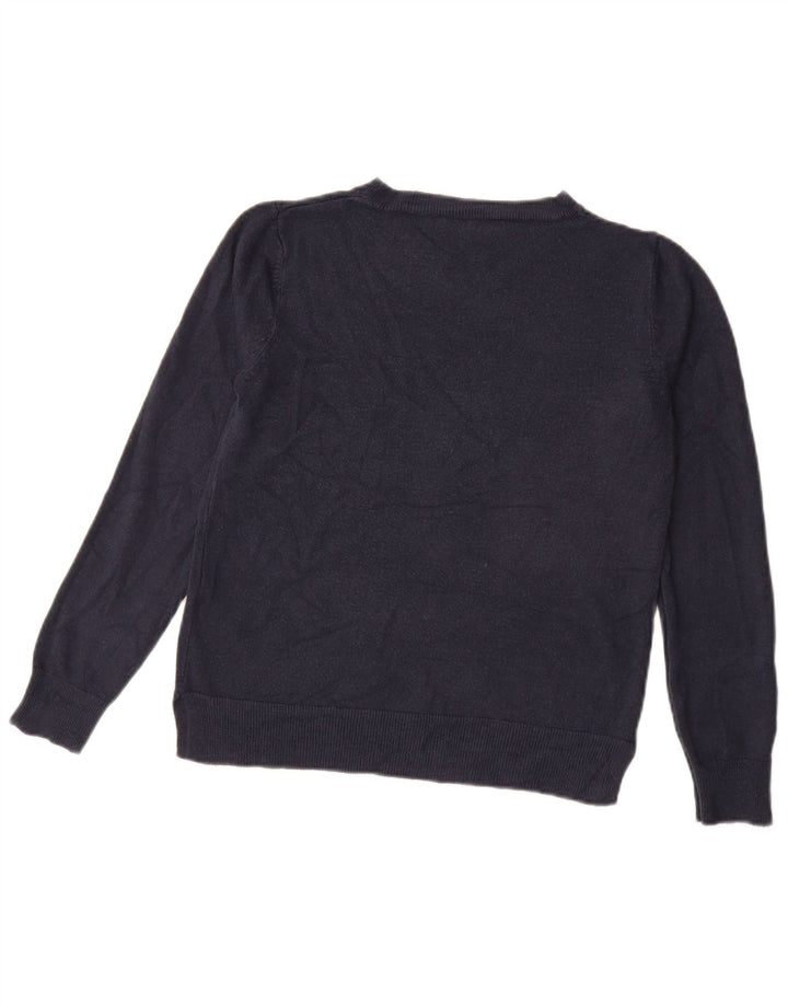 Pulover pentru femei Marks & Spencer cu decolteu triplu UK 12 Medium Bleumarin