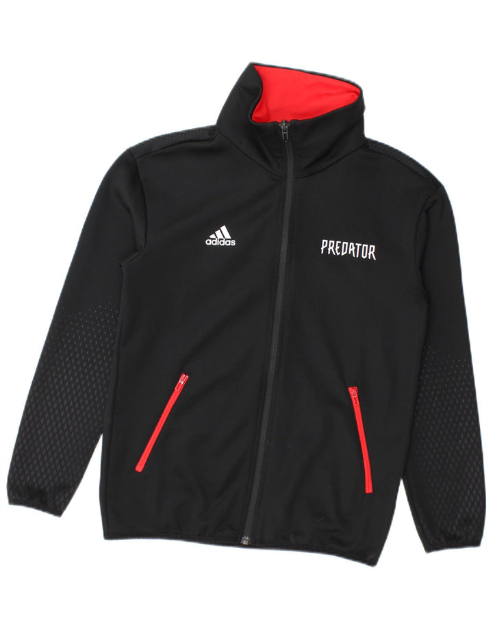 Jachetă de trening Adidas Predator Graphic pentru băieți 11-12 ani, neagră