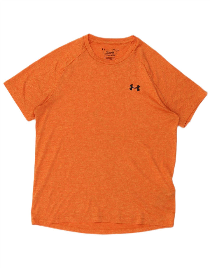 Tricou Under Armour pentru bărbați The Tech Tee Top mic poliester portocaliu