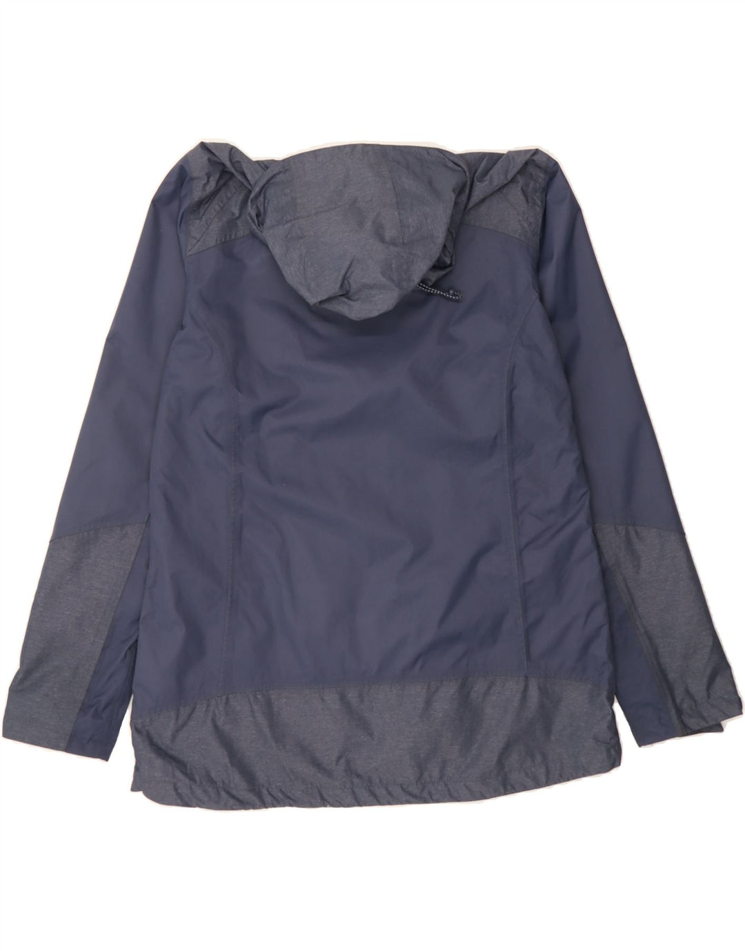MOUNTAIN WAREHOUSE Womens Hooded Rain Jacket UK 16 Large Navy Blue Nylon Vintage Mountain Warehouse and Second-Hand Mountain Warehouse from Messina Hembry 
