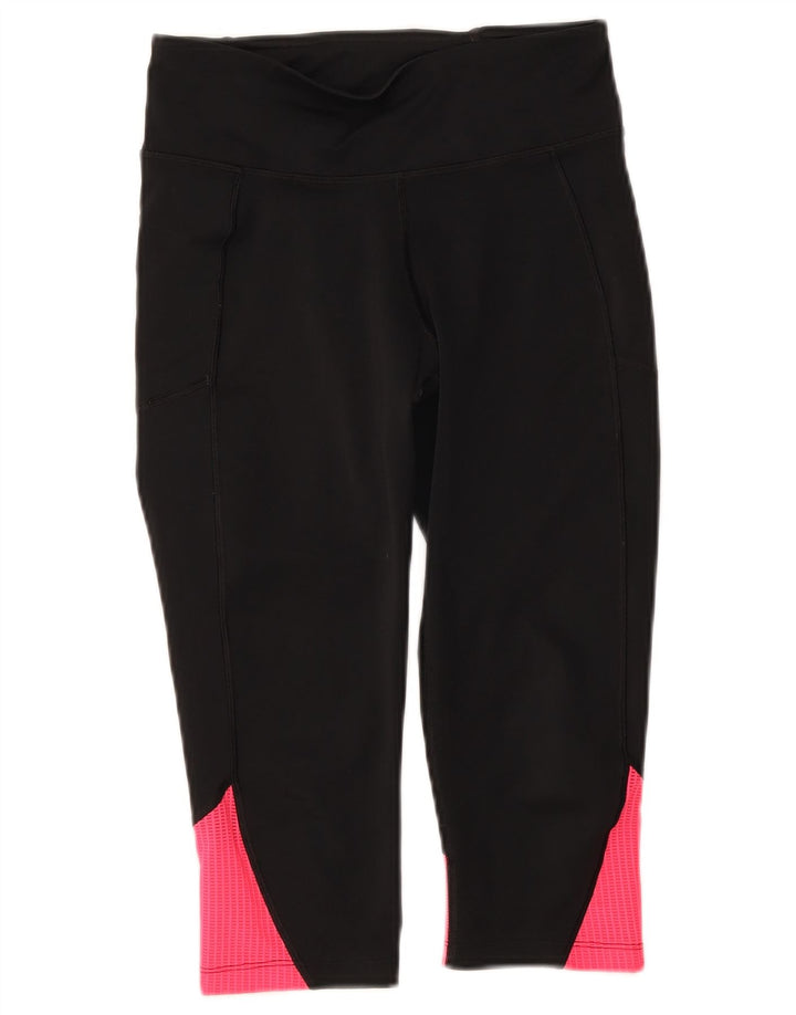 Leggings Capri Under Armour pentru femei UK 8 Small Black Colorblock