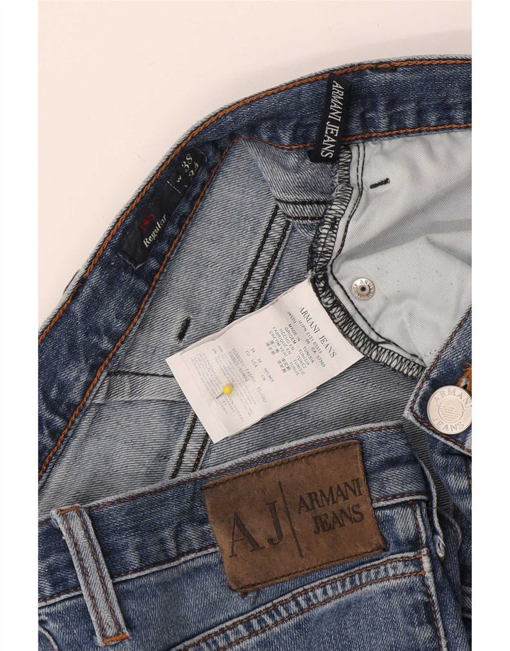 Blugi Armani J45 Regular Straight pentru bărbați W38 L34 Bumbac albastru