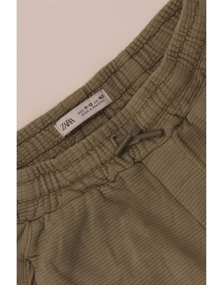 Pantaloni scurți chino pentru băieți Zara 11-12 ani W26 kaki