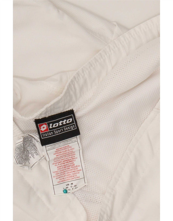 Pantaloni de trening Capri pentru femei Lotto UK 12 Poliester alb mediu