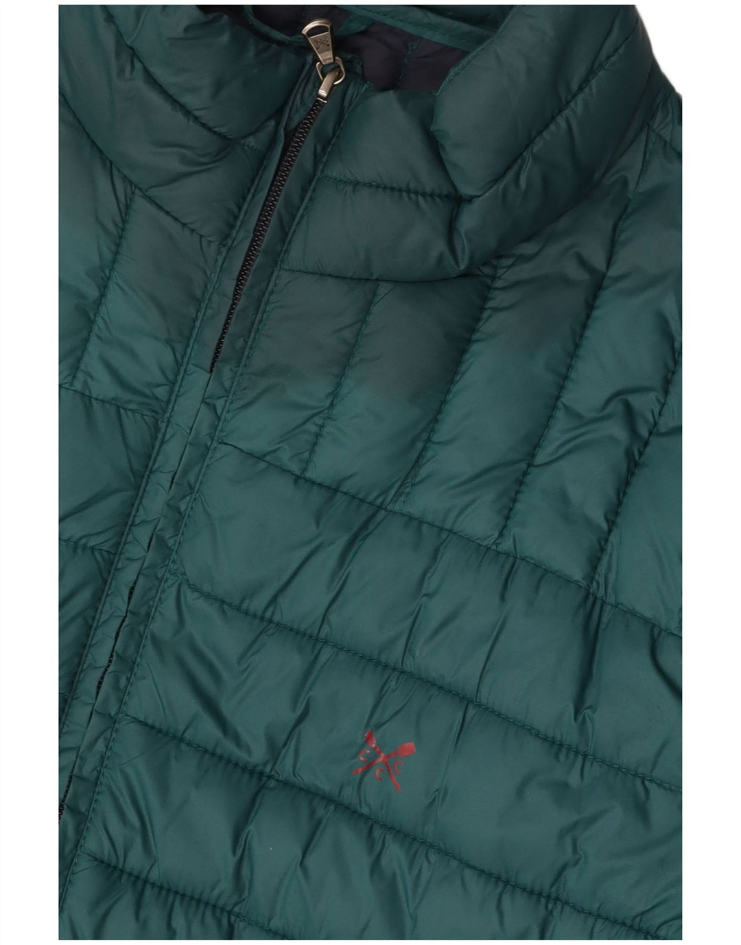 CREW CLOTHING Jachetă căptușită pentru bărbați UK 40 Large Green Nylon