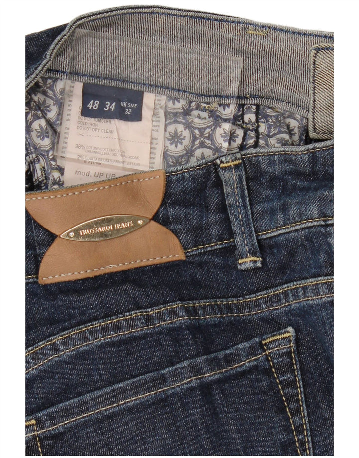 Trussardi blugi subțiri pentru femei W32 L32 bumbac bleumarin
