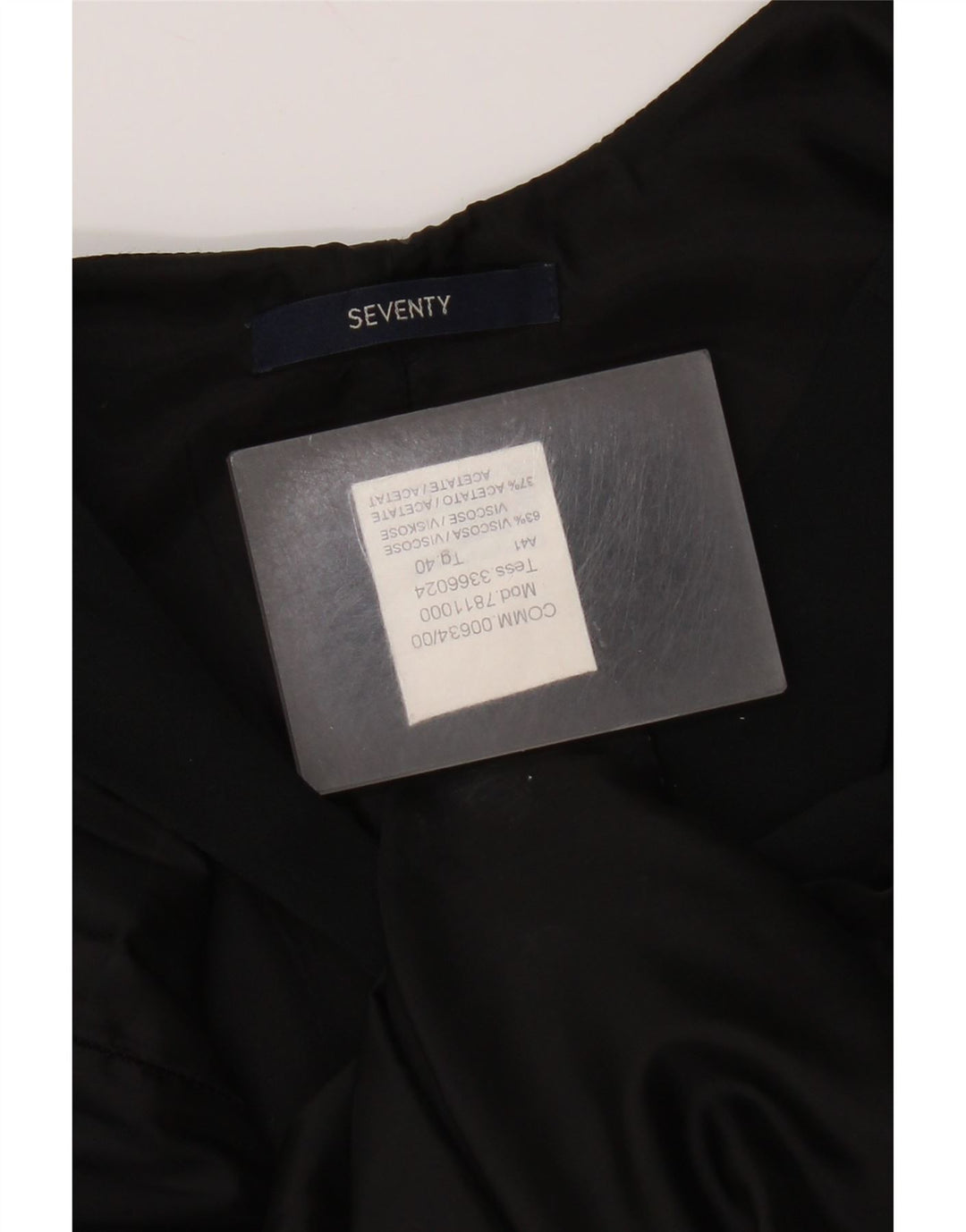 Rochie tip teacă fără mâneci pentru femei Seventy IT 40 Small Black Viscose
