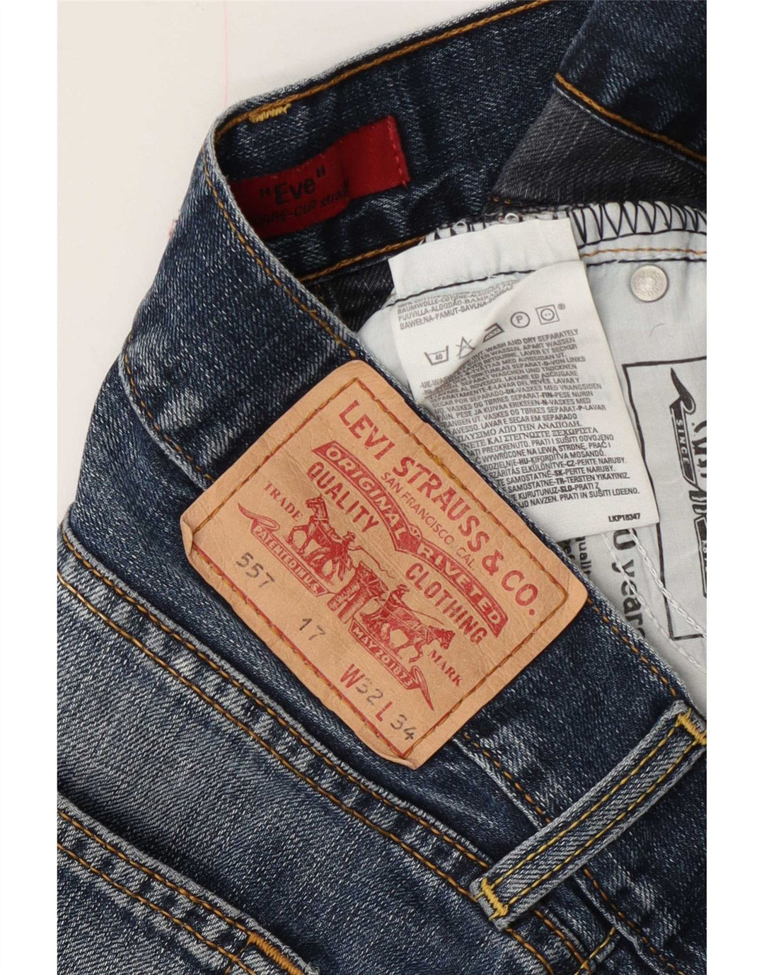Pantaloni scurți Levi's 557 Denim W32 Large Blue Bumbac