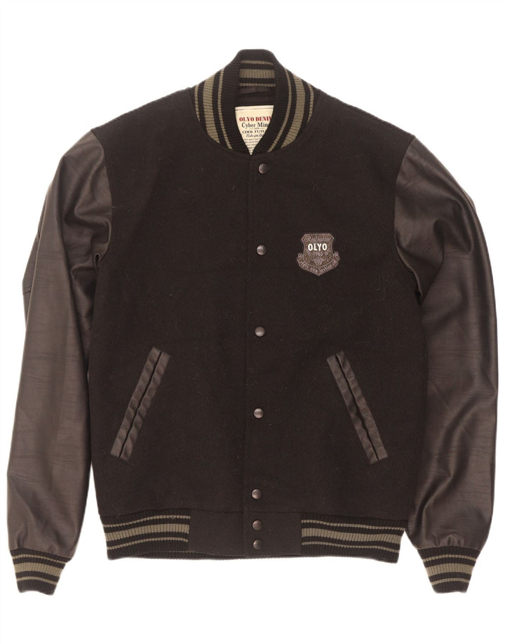 Jachetă Varsity Vintage pentru bărbați UK 42 XL Nylon negru