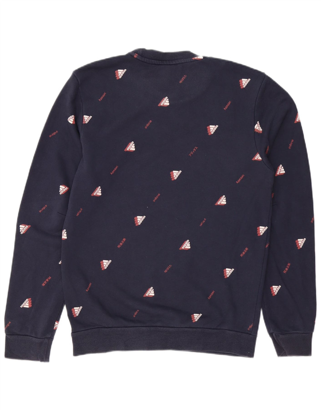 Hanorac grafic pentru bărbați ADIDAS Jumper mic bleumarin