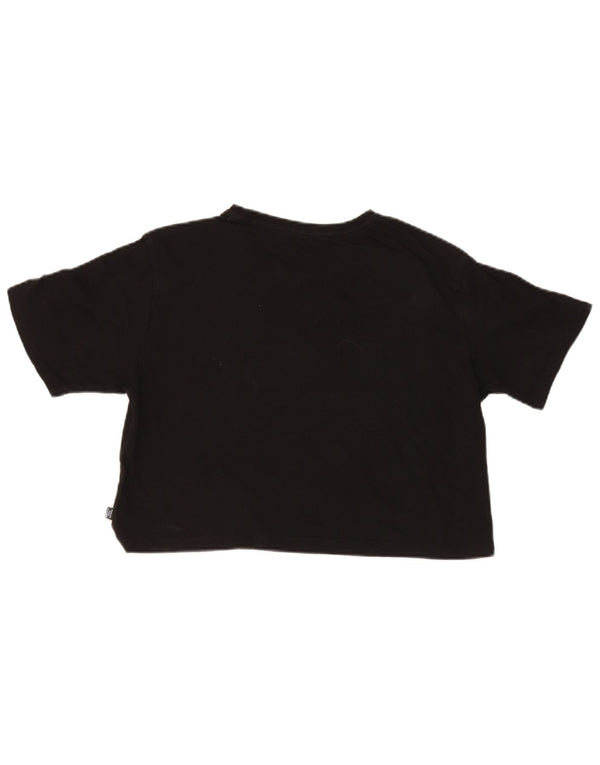 Tricou cu mânecă scurtă pentru femei Puma Crop Graphic Top UK 14 Medium Black