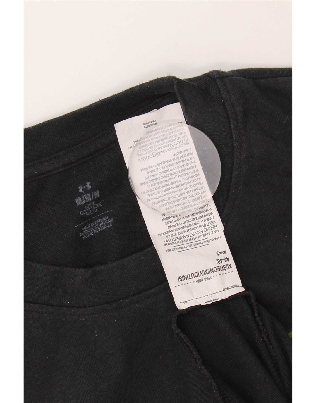 Tricou grafic Under Armour pentru bărbați Top mediu din bumbac negru