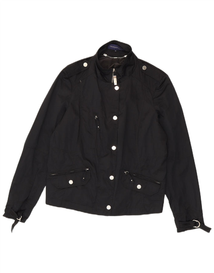Jachetă militară pentru femei Trussardi Jeans IT 48 XL Poliester negru
