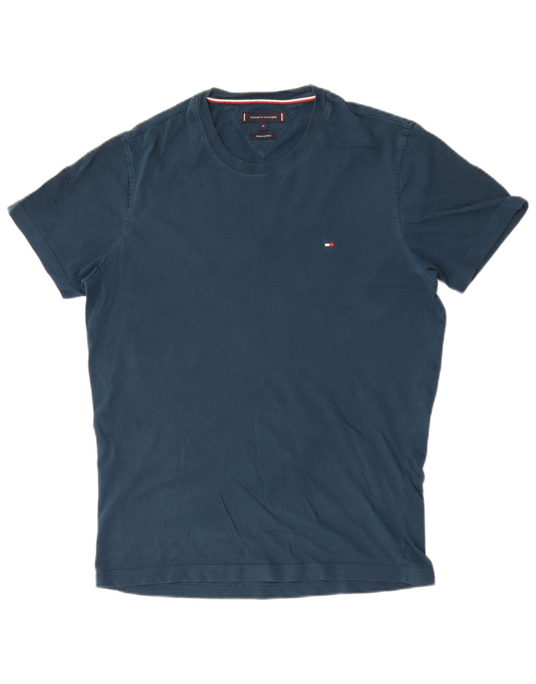 Tricou pentru bărbați Tommy Hilfiger Top mediu din bumbac bleumarin