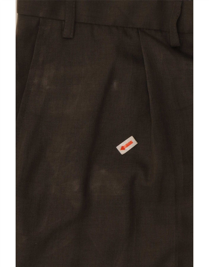 Pantaloni de costum pentru bărbați Marks & Spencer L40 L31 Kaki Poliester