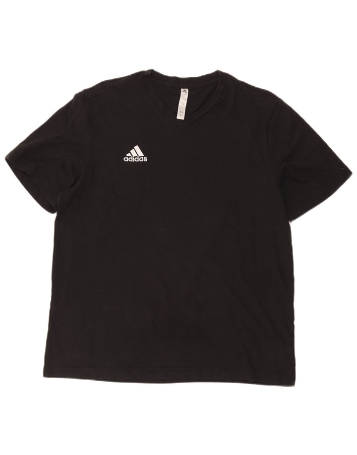 Tricou pentru bărbați Adidas Top mare, negru, bumbac