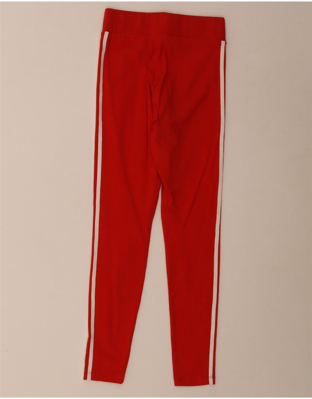 Leggings pentru femei Adidas UK 10 mic, roșu, bumbac