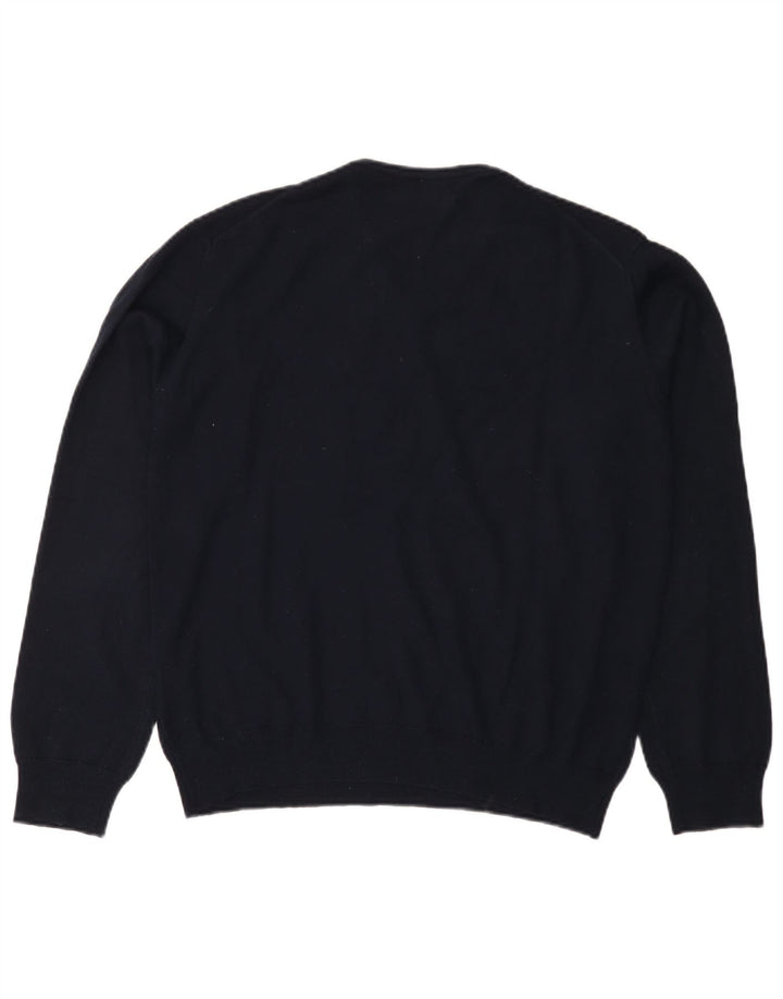 Pulover pentru femei RIFLE cu decolteu în V UK 18 XL bleumarin acrilic