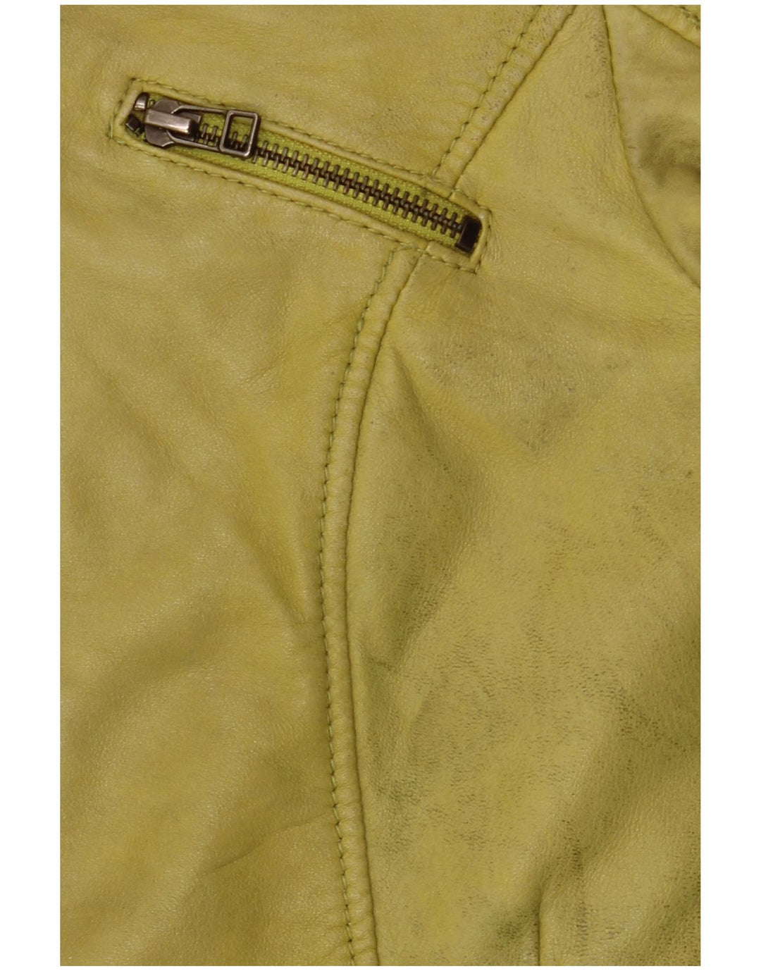 Geacă de piele pentru femei Freaky Nation UK 10 Mic din piele verde