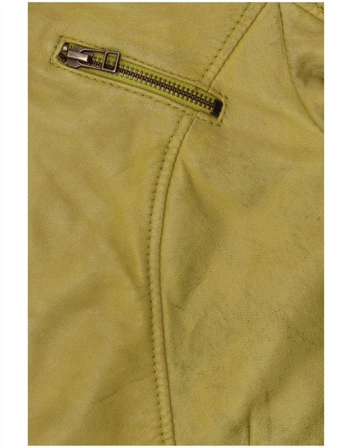 Geacă de piele pentru femei Freaky Nation UK 10 Mic din piele verde