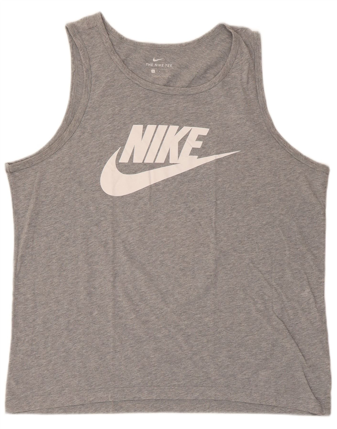 Top cu vestă grafică Nike pentru bărbați, mare, gri bumbac