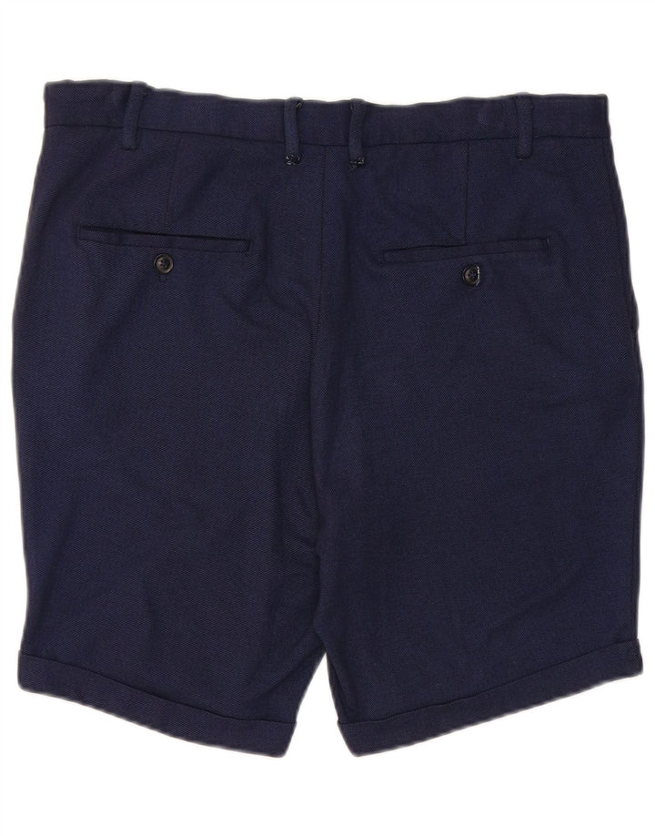 Pantaloni scurți chino pentru bărbați Zara EU 42 Large W32 Bleumarin Viscoză