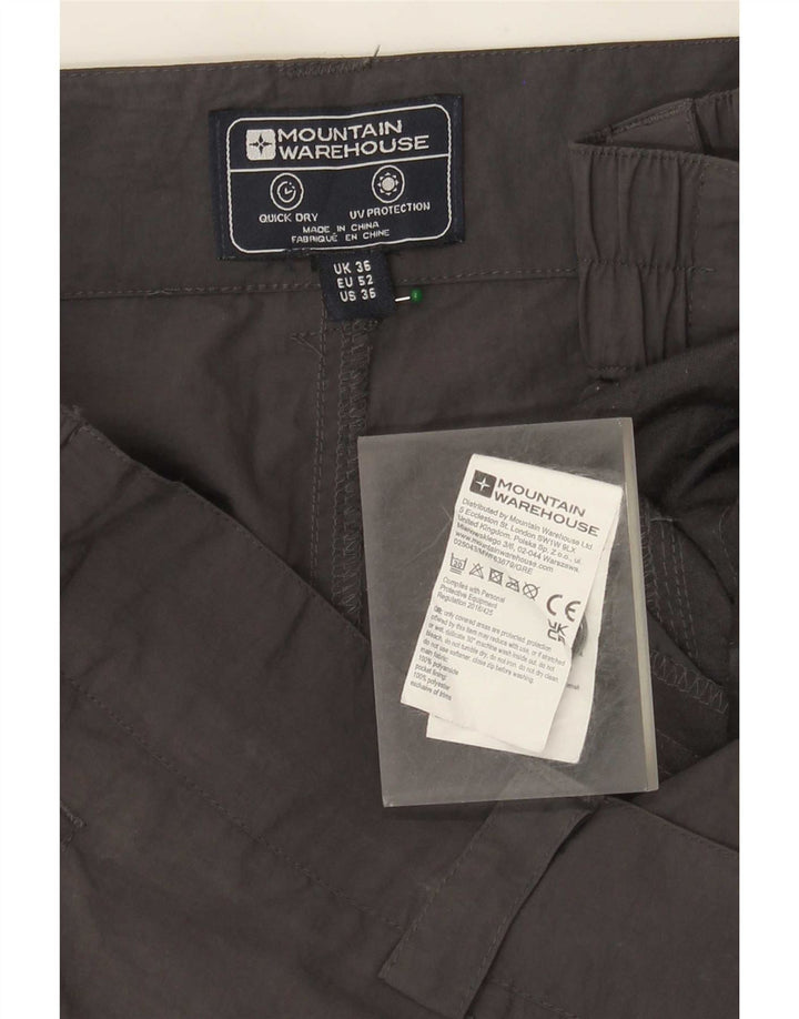 Pantaloni scurți cargo pentru bărbați Mountain Warehouse W36 Poliamidă gri mare