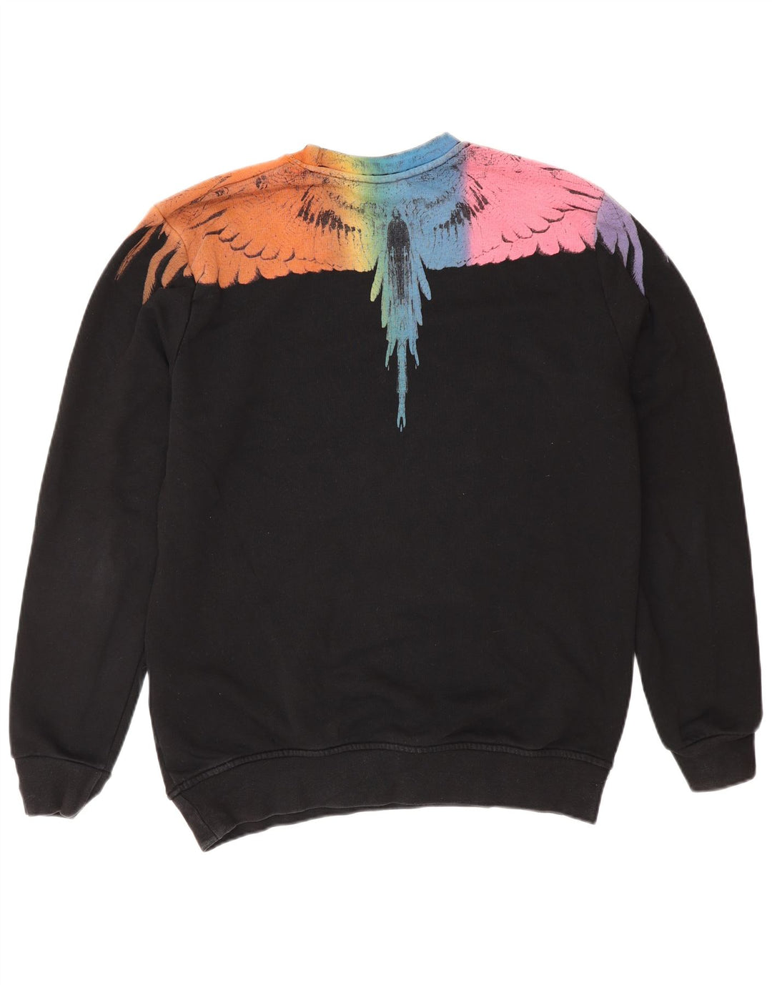 Hanorac grafic pentru bărbați Kappa Pulover mediu negru poliester bloc de culoare