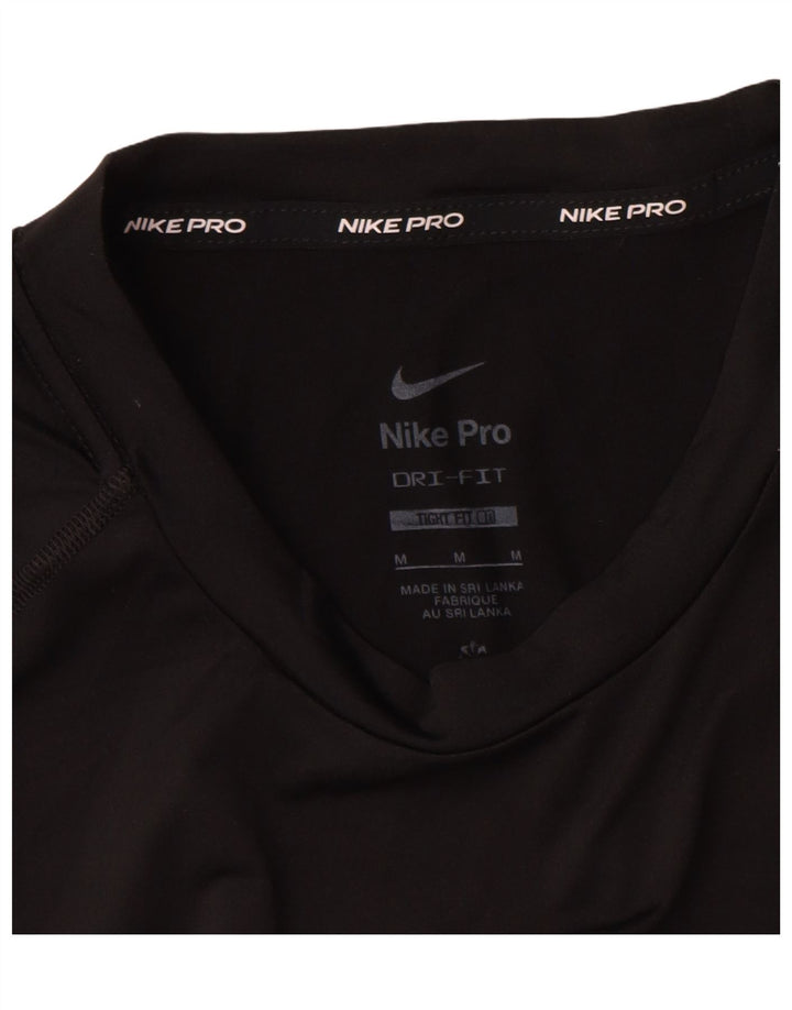 Tricou NIKE pentru femei Tight Fit Top UK 12 Poliester mediu negru