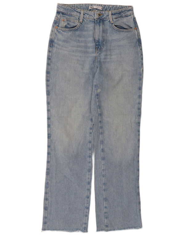 Blugi Drepți Femei Zara EU 36 XS W26 L29 Albastru