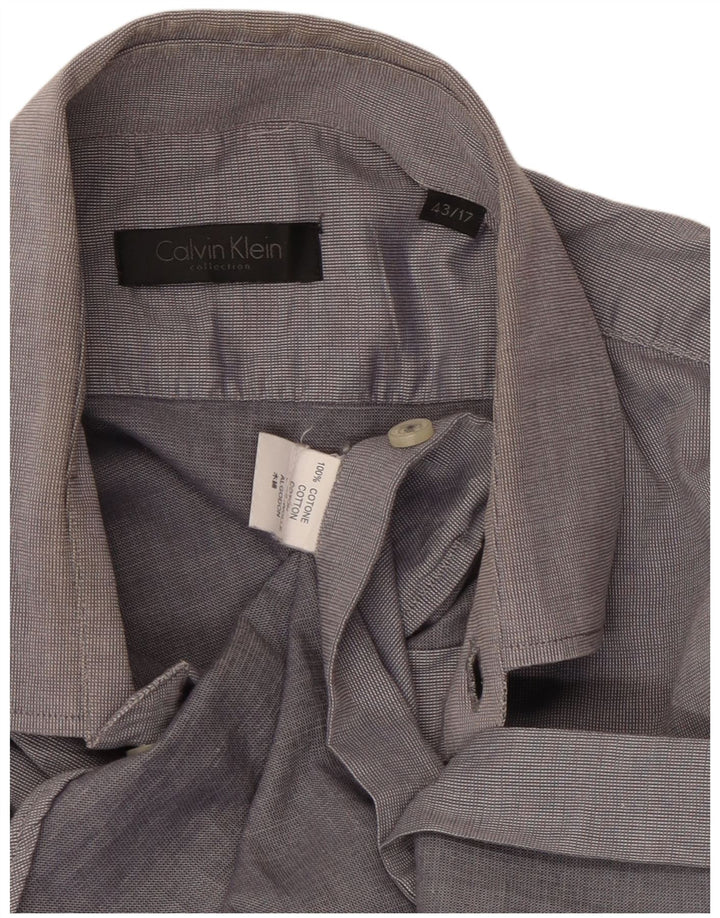 Cămașă pentru bărbați Calvin Klein Mărimea 43 17 XL Bumbac gri