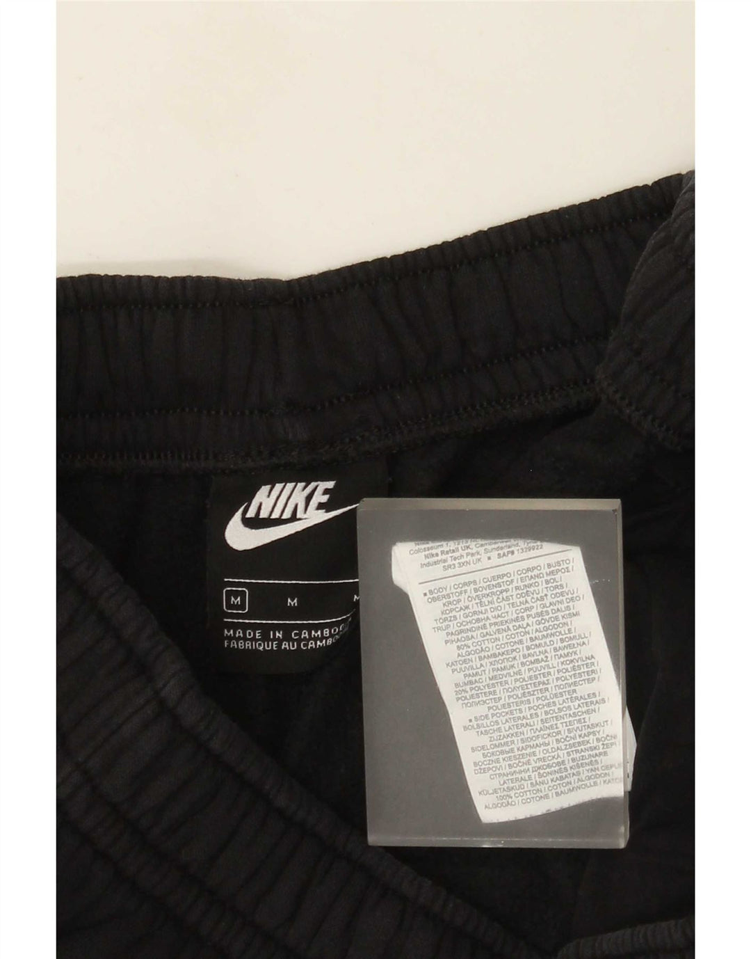Pantaloni scurți sport Nike pentru bărbați, bumbac mediu negru